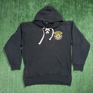J. America Boston Fire Department x Boston Bruins Hoodie Sweatshirt Large